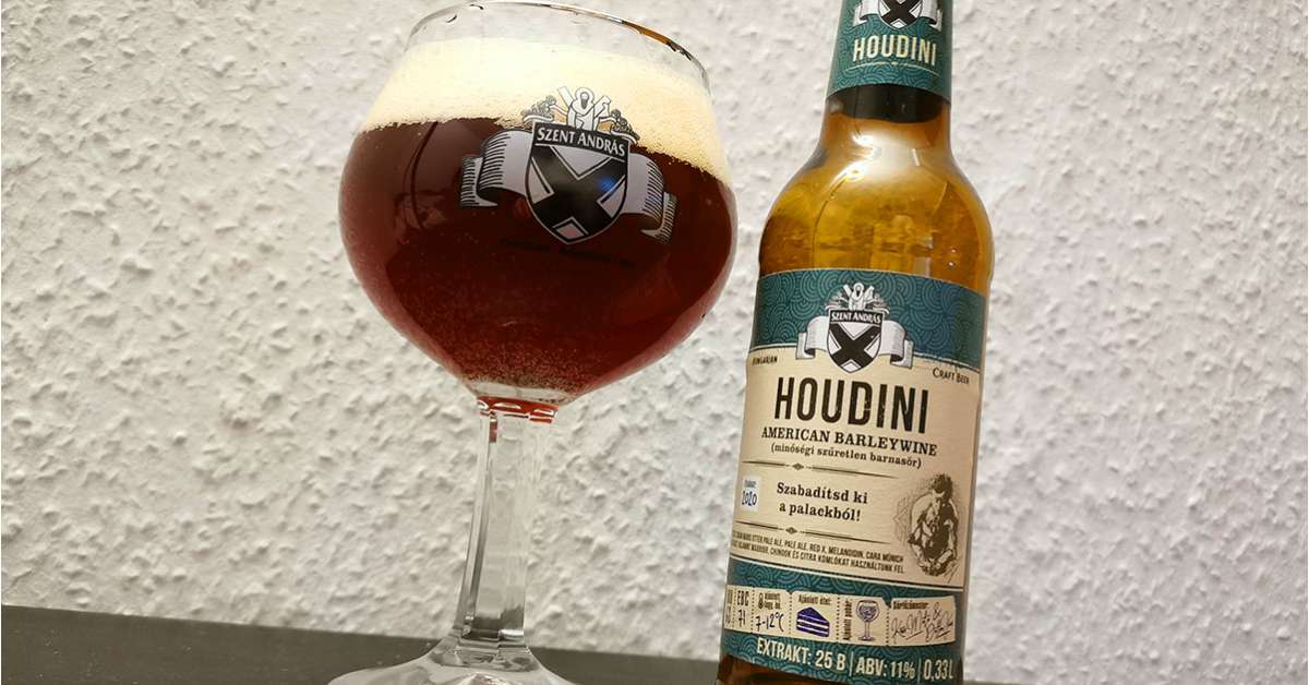 Vajon mi történik, ha Houdini-t palackba zárják? A Szent András Sörfőzde szerint sör lesz belőle!